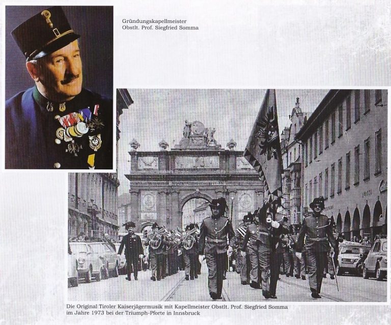 Gründungsprotokoll der Original Tiroler Kaiserjägermusik